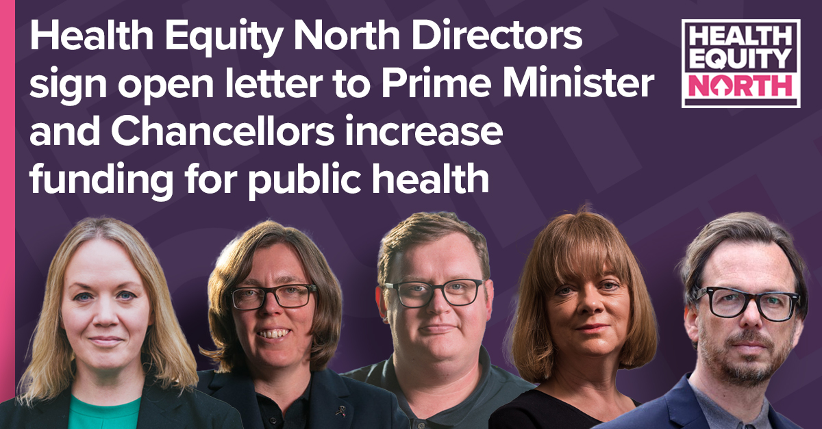 Health Equity North directors sign open letter to government, urging to increase public health budget